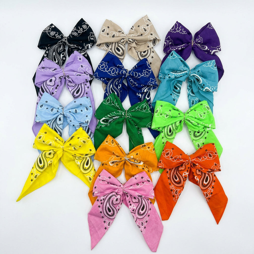 Bandana Bow Bag Charm
